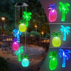 PRICES MAY VARY. 🍍The lovely pineapple and coconut are combined into a solar wind chime, which gives people a cool feeling and a strong summer style. If you love summer, you can keep the last coolness of summer. Seeing pineapple and coconut can make you think of the feeling of the sea. It can also bring you colorful lighting enjoyment, why not buy one? Enjoy with your family and friends! 🏝It is also a fun and cute gift! When you are worried about what gift to give, please choose it. It is beau Pineapple Lights, Solar Wind Chimes, Hanging Solar Lights, Gardening Gifts, Tree Floor Lamp, Study Decor, Gifts Mom, Night Garden, Pineapple Coconut