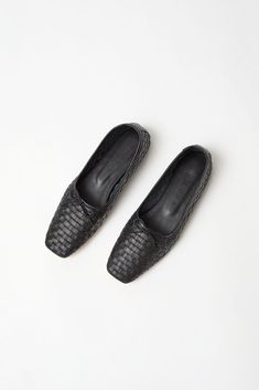 Freda Salvador Jada Woven Ballet Flat in Black Mules Heels, Freda Salvador, Perfect Bow, Leather Ballet Flats, Ballet Flat, Black 7, Bow Detail, Ballet Flats, Heel Height