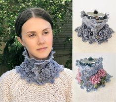 Knit Scarf With Flowers, Keyhole Crochet Scarf Pattern, Luxury Crochet Scarf, Crochet Scarf Diagram Free Pattern, Crochet Flower Applique Scarf, Buttoned Scarf Crochet Pattern Free, Mandala Crochet Scarf Pattern Free, Mahlia Crochet Scarf, Crochet Layered Flower Pattern Free