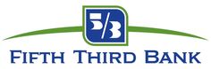 the logo for fifth third bank, which is located in an area that looks like it has