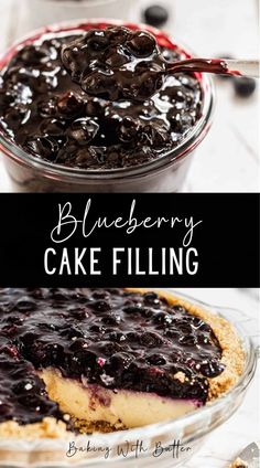 This blueberry cake filling recipe is perfect for cakes, blueberry cinnamon rolls, and blueberry custard pie. It's thick and flavorful, with a gorgeous color, and can be made with fresh or frozen blueberries. This blueberry sauce is chunky and full of juicy blueberries. It's similar to a blueberry compote, but this is thickened with cornstarch. Compote usually isn't. The cornstarch ensures the end result is nice and thick to hold as cake fillings without seeping through the layers. Homemade Blueberry Pie Filling, Blueberry Pie Filling Recipes, Berry Pie Filling, Easy Blueberry Pie, Fresh Blueberry Pie, Homemade Blueberry Pie, Canned Blueberries, Pie Filling Recipes, Blueberry Pie Filling