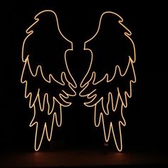 two black and white angel wings in the dark