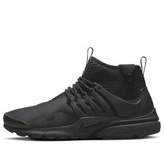 DC8751-003 Air Presto, Nike Air Presto, Mens Nike Air, Mid Top, Triple Black, Minimalistic Design, Stylish Sneakers, Timeless Classic, The Gym