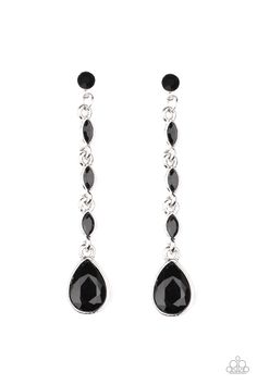 Must Love Diamonds - Black Item #P5PO-BKXX-142XX Dainty black marquise rhinestone frames drip from a classic black rhinestone fitting. An oversized teardrop rhinestone swings from the bottom for a dramatic finish. Earring attaches to a standard post fitting. Sold as one pair of post earrings. Royal Goth, Vow Renewal Photoshoot, Ball Jewellery, Ice Accessories, Gothic Wardrobe, Premiere Red Carpet, What Do I Wear, Diamond Dress, Red Carpet Outfits