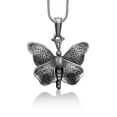 Butterfly nature inspired necklace for girlfriend, 3d butterfly pendant in 925 silver, Dainty necklace for wife birthday These 925K Sterling Silver Necklace photos are taken with original and every item has handmade engraving details. It's very elegant and classy for everyday use but also can be preferred as a gift for friends and family for an eternal memorial. We prepared a new collection for your loved ones which is a gift selection from BySilverStone and you can find the best present for eve Butterfly Pendant Necklace As A Gift, Butterfly Pendant Necklace For Gift, Silver Butterfly Necklace As A Gift For Her, Silver Butterfly Necklace For Anniversary, Silver Butterfly Necklace For Her, Butterfly Pendant Necklace For Gifts, Silver Butterfly Necklace Gift For Her, Silver Butterfly Pendant Necklace As A Gift, White Gold Butterfly Pendant Necklace For Gift