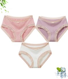 PRICES MAY VARY. 【Softness & Lightweight Material】: The womens underwear is made from 71% Rayon fiber, 23% cotton, 6% Spandex material. The super soft, breathable cotton fabric and low waist design provide exceptional comfort and fit, just like the second layer of skin to meet the picky requirements of the butt for comfort. 【Cute Lace Trim and Bow】: The lace trim and the bow are the primary aesthetic difference and make these very cute. The lace is a nice touch around the edge and more comfortab Primary Aesthetic, Layers Of Skin, Better Health, Keep Cool, Rayon Fabric, Low Waist, Pastel Colors, Moisture Wicking, Lace Trim