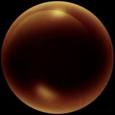 an image of a brown sphere on a black background