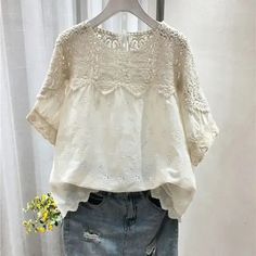 2023 summer essential 2023 summer essential 2023 summer essential 2023 summer essential Korean Design, Shirt Female, Summer Essential, Cotton Embroidery, Intricate Embroidery, Embroidered Shorts, Summer Design, Hearts Desire, Shirt For Women