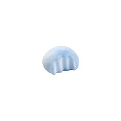 an image of a blue object on a white background that looks like it is floating in the air