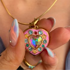 Necklaces For Lexie, Cheap Multicolor Heart-shaped Jewelry, Affordable Playful Heart-shaped Necklace, Playful Cheap Heart-shaped Necklaces, Cheap Playful Heart-shaped Necklace, Luxury Heart Locket Necklace For Valentine's Day, Luxury Valentine's Day Charm Necklaces, Cheap Playful Pink Charm Necklaces, Luxury Collectible Heart-shaped Jewelry