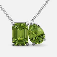 August Necklace - Juwels & Co Fine Jewelry Green Diamond Cut Necklaces, Formal Peridot Gemstone Necklaces, Elegant Green Baguette Cut Necklace, Gia Certified Green Necklace For Formal Occasions, Green Diamond Cut Necklace For Anniversary, Green Emerald Necklace With Brilliant Cut For Formal Occasions, Anniversary Green Diamond Cut Necklace, Formal Gia Certified Emerald Necklace, Formal Green Gia Certified Necklace