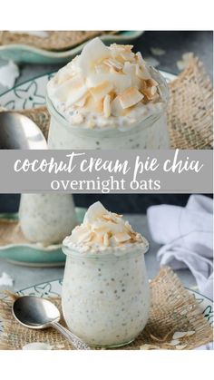 overnight oats Overnight Oats With Chia Seeds, Oats With Chia Seeds, High Protein Overnight Oats, Overnight Oats With Chia, Protein Overnight Oats, Plats Healthy