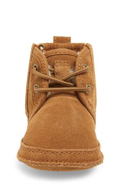 This pint-size version of a favorite UGG boot features a lining crafted from UGGpure, a textile made entirely from wool to feel and wear like genuine shearling. Style Name:UGG Baby Neumel Boot (Baby). Style Number: 5884796. Baby Uggs, Ll Bean Boot, Elastic Laces, Ugg Boots, Chukka Boots, Chestnut, Moccasins, Kids Shoes, Bucket Bag