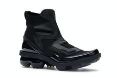 Nike Air VaporMax Light 2 Triple Black (W) - AO4537-001 Modern Black High-top Boots, Modern Synthetic Boots For Streetwear, Modern Black Synthetic Boots, Modern Black Boots With Vibram Sole, Nike Black High-top Boots, Nike High-top Functional Boots, Functional Black Nike Boots, Nike Boots Mens, Black Vapormax Shoes