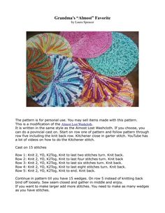 the instructions for crochet granny's umbrellas