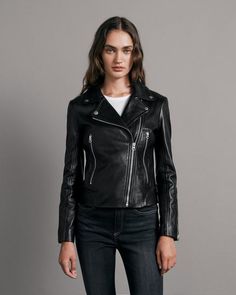 Mack Leather Moto Jacket for Women | rag & bone Womens Leather Jacket, Bone Clothing, Black Motorcycle Jacket, Black Motorcycle, Leather Moto Jacket, Urban Style, Leather Jackets Women, Knitwear Women, Fashion Advice