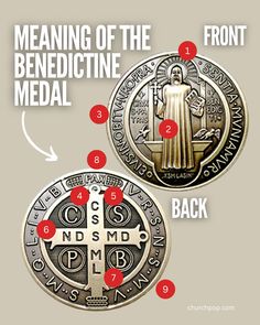 an image of the medal with instructions on how to put it in front and back