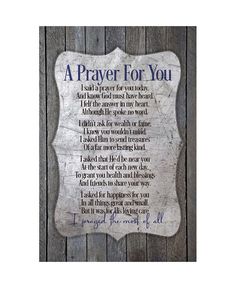 a prayer for you on a wooden fence