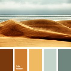 an image of the beach with sand dunes and ocean in the background color palette is earth tones