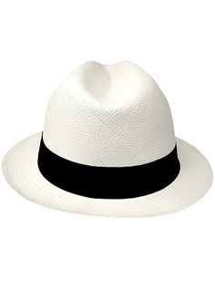 Brand: Gamboa Color: WhiteBrim: 4 cm. (1 1/2")Grade (Woven): 3 - 4 learn more Sweatband: Cotton Twill, 3 cm. (1.18") Crown: 11 cm. (4 3/10") Hat Grade: SubFine Description: Handmade in Cuenca city in Ecuador. This PanamÃ¡ Borsalino hat for men has a delicate and consistent weave form. STYLE & COMFORT: Really suitable for travel, outdoor activities (gardening, golf, trekking, etc.) and events (weddings, sport events, etc.) as the sweat absorbing headband inside the hat, will keep your head fresh Cuban Hat, Poncho Mexican, Panama Hat Men, Borsalino Hats, Poncho Pullover, Cape Wrap, Alpaca Socks, Alpaca Scarf, Poncho Cape