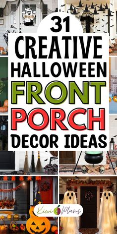 Halloween front porch decor ideas are a must for creating a spooky entrance. Transform your space with DIY Halloween yard decorations, witch-themed porch decor, and rustic fall porch decor. Explore outdoor Halloween displays with skeleton yard decor, scary outdoor decorations, and Halloween lights. Add a festive touch with pumpkin porch decorations, Halloween wreaths for front door, and autumn outdoor decor. Create a haunted porch with these Halloween entryway decor ideas. Spooky Halloween Decorations Outdoor Porches, Halloween Porch Decorations Diy Classy, Outdoor Halloween Planter Ideas, Diy Front Porch Halloween Decorations, Halloween Front Porch Decor Diy, Halloween Porch Ideas Diy, Diy Halloween Porch Decorations, Spooky Porch Decorations, Easy Halloween Porch Decorations