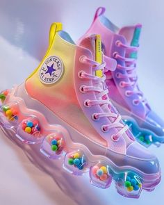 Candy Core, Girly Bracelets, Mode Shoes, Cute Shoes Heels, Rainbow Outfit, Cute Nike Shoes, Cute Nikes