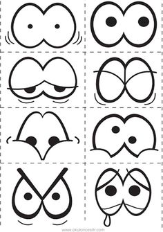 an image of cartoon faces with different expressions