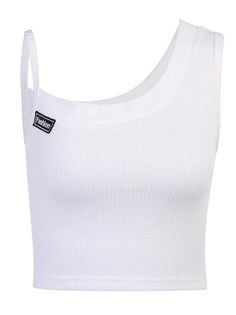 Sku CY-!66021 Material Polypropylene , Dacron Style Wrap Neckline U-neck Occasion Casual , Sports Seasons Summer , Autumn Type Tank Color WHITE Size S,M,L Please consult the size chart we provide for this item's measurements to help you decide which size to buy.Please note: There may be 1-3cm differ due to manual measurement.CMINCH Bust Waist Length S 69-87 56-70 40 M 73-91 60-74 41 L 77-95 64-78 42 White High Stretch Casual Tank Top, White Stretch Tank Top For Streetwear, White Stretch Tank Top For Sports, White Stretch Sports Tank Top, White Seamless Gym Tops, High Stretch Seamless White Tank Top, White Sporty Seamless Top, White Seamless Sporty Top, Sporty White Seamless Top