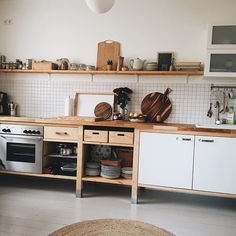 the kitchen is clean and ready for us to use