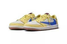 #ad Premium Quality Travis Scott x Air Jordan 1 Low OG Canary Women'S DZ4137-700, Fashion Women's Shoes Air Jordan 1 Women, Travis Scott Jordan 1, Nike X Travis Scott, Gel Overlay, Nike Air Jordan 1 Low, Sneakers Collection, Womens Air Jordans, Air Jordan 1 Low, Jordan 1 Low