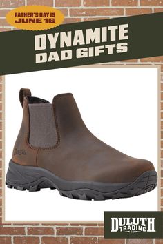 These 100% cowhide leather slip-on boots will keep you on your feet, with a grippy non-marking rubber outsole and cushioned midsoles that keep you going. Slip-resistant Walking Boots With Round Toe, Slip-on Waterproof Boots With Reinforced Heel For Outdoor, Slip-resistant Hiking Boots With Closed Toe, Rugged Slip-resistant Boots For Fall, Rugged Waterproof Slip-on Boots With Vibram Sole, Rugged Slip-resistant Ankle Boots, Rugged Chelsea Ankle Boots For Outdoor, Brown Slip-on Boots With Rubber Sole, Outdoor Chelsea Boots With Reinforced Toe