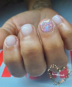 Overlay On Real Nails, Acrylic Overlay Nails Short Natural, Short Acrylic Overlay Nails, Kid Nails, Kids Manicure, Teen Nails, Overlay Nails, Confetti Nails