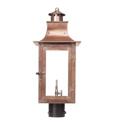 an old fashioned lantern on a white background