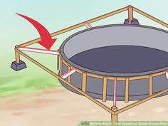 how to build an outdoor trampoline with pictures - wikihowu com