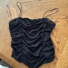 Black Ruched Tank Top Never Worn Nwt Is See Through Black Tops With Ruched Back For Summer, Black Ruched Tops For Party, Ruched Tank Top, Rue21, Tank Top, Womens Tops, Tank Tops, Outfit Inspo, Women Shopping