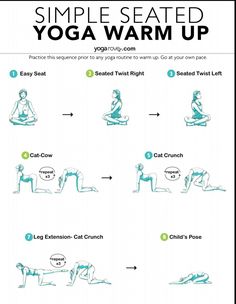 a poster with instructions on how to do yoga