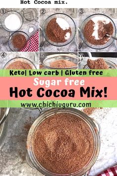 how to make keto low carb gluen free sugar free hot cocoa mix