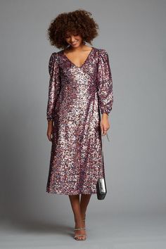 Multi Sequin Midi Dress Black Midi Dresses, White Midi Dresses, Calf Length Dress, Sequin Midi Dress, Fall Winter Dresses, Wide Fit Shoes, White Midi, Winter Dress, Women Midi