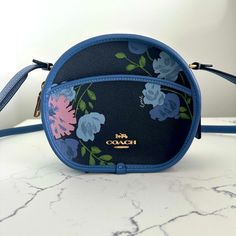 This Bag Is Brand New Without Tags. 100% Authentic! Super Cute Mini Cross Body Bag, Add An Elegant Touch To Any Outfit! Blue Crossbody Bag With Dust Bag Included, Blue Pouch Bag, Coach Blue Top Handle Satchel, Blue Coach Top Handle Satchel, Coach Blue Shoulder Bag With Removable Pouch, Coach Blue Travel Bag, Blue Coach Travel Bag, Blue Coach Bag With Removable Pouch, Blue Coach Satchel With Removable Pouch