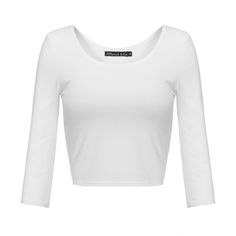 PRICES MAY VARY. Serial Products: We have a series of crop tops, Scoop Neck/Crew Neck/Halter Neck Crop Tank Top, Racer-back Crop Tank Top, Cap Sleeve/ 3/4 Sleeve /Long Sleeve Crop Top and Cami Crop Top. You can find these serial products in our store Lightweight fabric, silky smooth soft feel, skin-friendly and breathable. Scoop neck design with 3/4 sleeve, works perfectly on its own or as a layer matching with blazers, cardigans, coats or jackets Nice T-shirt for casual wear, going out, home, s Half Shirts, Crop Top Tees, Blouse Material, Crop Tank Top, Cami Crop Top, Long Sleeve Crop, Cool Fabric, Perfect Shirt, Cropped Tank Top