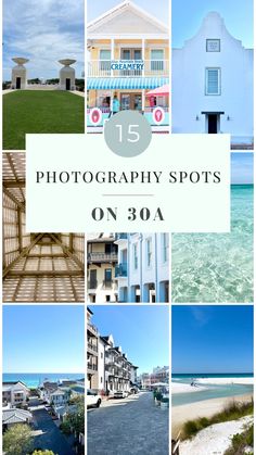 collection of photography spots on 30A 30a Photo Spots, Santa Rosa Beach Florida, 30a Beaches, Rosemary Beach Florida, Vacation 2024, 30a Florida, Seaside Fl, 30a Beach, Beach Instagram Pictures