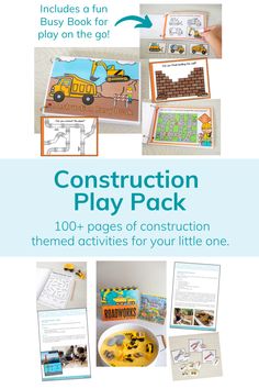 construction play pack with instructions and pictures