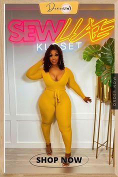 Knitted Long Sleeve V Neck Lace Up Skinny Jumpsuit Ribbed V-neck Jumpsuit For Loungewear, Stretch Ribbed V-neck Jumpsuits And Rompers, Yellow Fitted V-neck Bodysuit, Clubwear Jumpsuits, Slim Jumpsuit, Floral Print Jumpsuit, Solid Color Jumpsuits, Off Shoulder Jumpsuit, Autumn Wardrobe