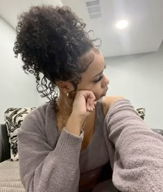 Curly Hair Hairstyle, Curly Braided Hairstyles, Quick Curly Hairstyles, 11th Grade, Quick Weave Hairstyles, Hairstyle Inspo