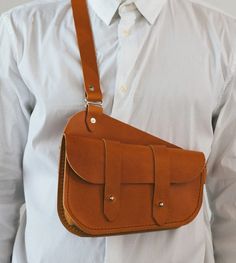 Saddle Bag – Mifland : A Design Company Over The Shoulder Carry, Job Change, Leather Wallet Pattern, 38 Special, Small Leather Bag, Brown Brown, Leather Projects, Leather Bags Handmade, Sample Sale