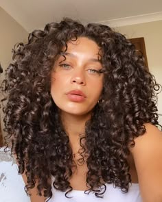 Hairstyles For 3b Curly Hair, 3b Curly Hair, Layered Curly Haircuts, Long Natural Curly Hair, 3b Hair, Curly Cut, Curly Haircut