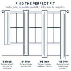 the measurements for an open window and how to measure it in order to fit them