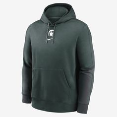 The Sideline Team Issue Club Hoodie is made with a cozy fleece lining and soft cotton-polyester blend to help you comfortably support your Michigan State Spartans in chilly temperatures. Nike Fleece Sweatshirt With Adjustable Hood, Sporty Sweatshirt With Drawstring Hood For Cold Weather, Nike Fleece Sweatshirt With Double-lined Hood, Nike Hoodie With Drawstring Hood For Fan Gear, Nike Sweatshirt With Double-lined Hood For Outdoor, Nike Outdoor Hoodie With Double-lined Hood, Nike Hoodie With Double-lined Hood For Outdoor, Nike Hooded Hoodie With Fleece Lining, Nike Fleece-lined Hooded Hoodie