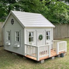 Whole Wood Playhouses Snowy Owl Side VIew Kids House Playhouses, Playhouse Exterior, Kids Garden Playhouse, Kid Playhouse, Diy Kids Playhouse, Cedar Playhouse, Wooden Outdoor Playhouse, Playhouse Interior, Luxury Playhouses