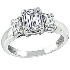 GIA Certified 1.01 Carat Diamond Platinum Ring Diamond Platinum Ring, Platinum Ring